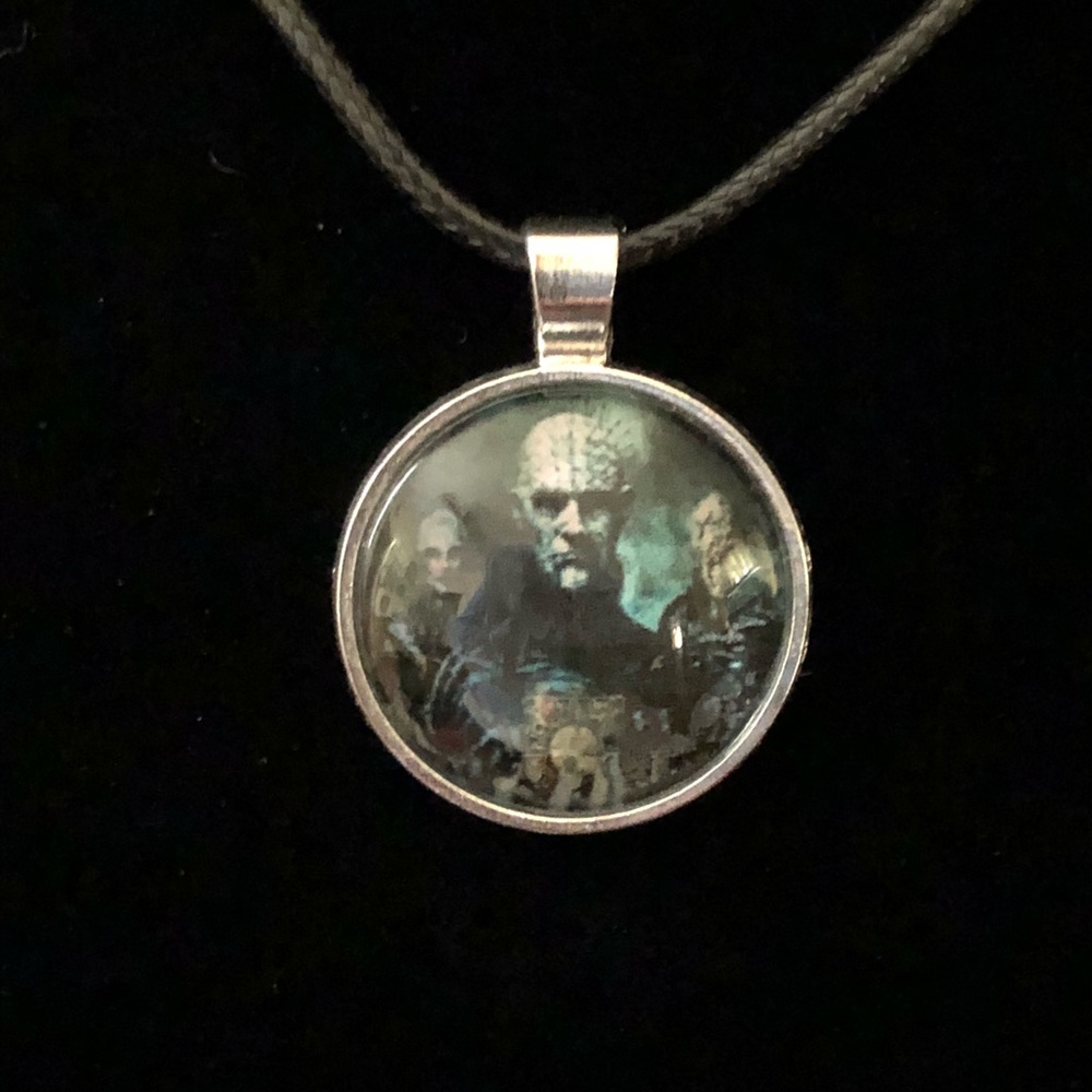 SOLD!!!!Hellraiser inspired charm and necklace